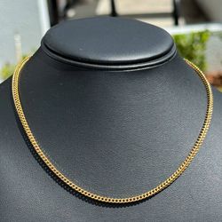 Jewelry 10k solid Yellow Gold Franco link 18.00” Chain necklace 7.10 grams 2.80mm