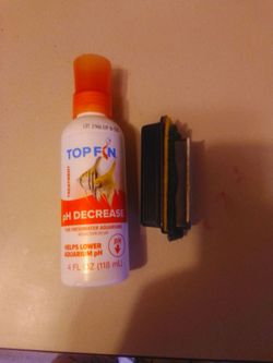 Top fin ph decrease and fish tank side cleaner