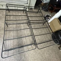 Cal king bed frame foldable 2 piece