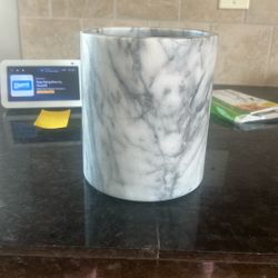 Crate And Barrel Marble Utensil Holder 