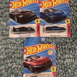 Hot Wheels Ferrari Bundle – F40 Competizione, SF90, 12Cilindri (2026 New) Sealed