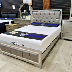 Holiday sale. Beautiful Jasmine #MIN bedroom set starting at $699. Easy finance option. Same day delivery.