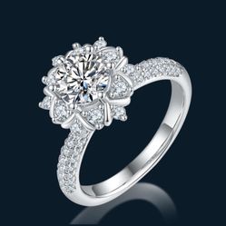 Moissanite Engagement Ring