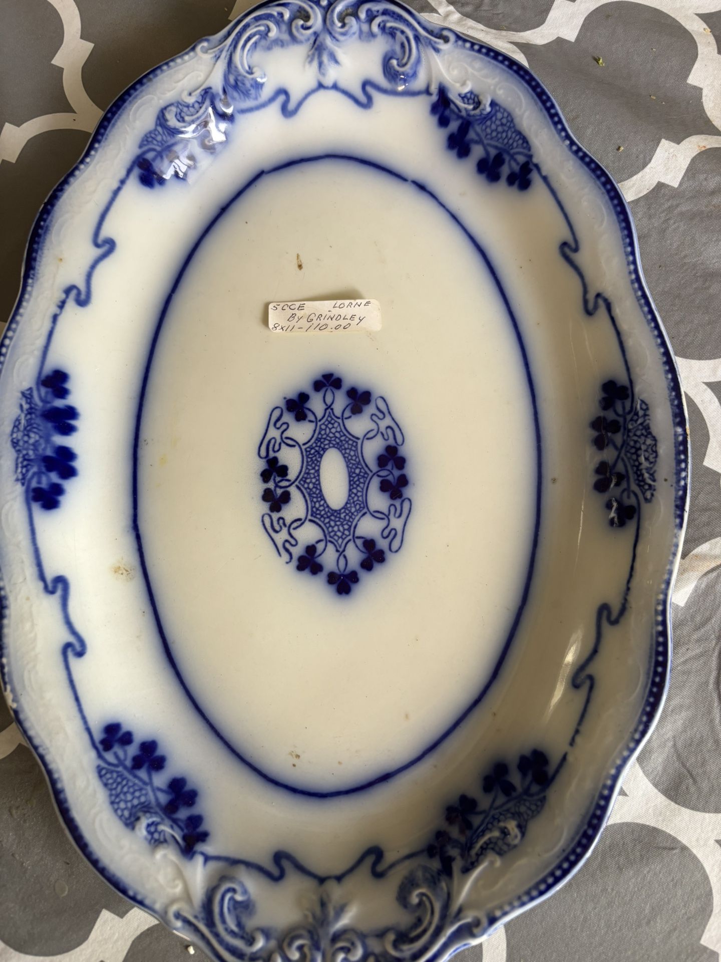 Antique Salt Glaze Glass Platters