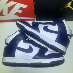 Nike Dunk High Midnight Navy Size 9