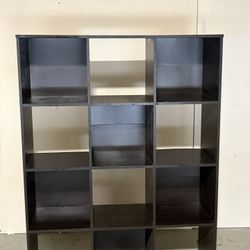 Cube Storage Shelf / Bookcase Organizer (Dark Wood)
