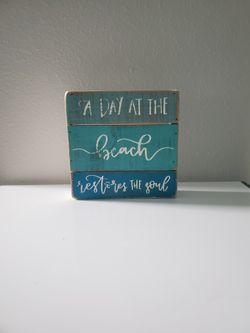 Wooden Beach plaque