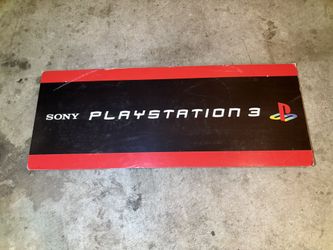 Vintage Retro Sony PlayStation 3 Store Front Foam Display 