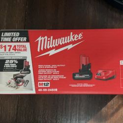 M12 5.0 Xc High Output Battery And Charger New 