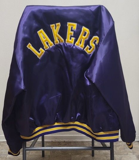 LA Lakers Satin & Nylon Bomber Jacket
