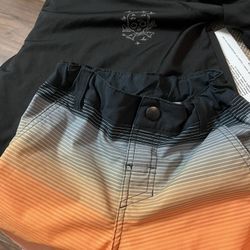 Kids Swim Trunks And Shirt