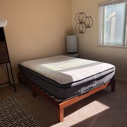 Queen Mattress + Frame + Desk 