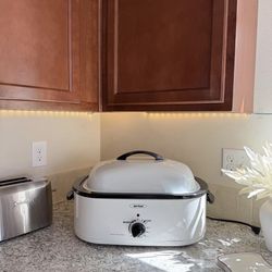 Electric roaster oven