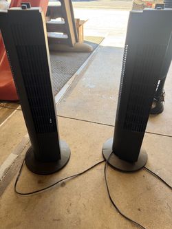 Black Tower Fan Pair – 2 Units