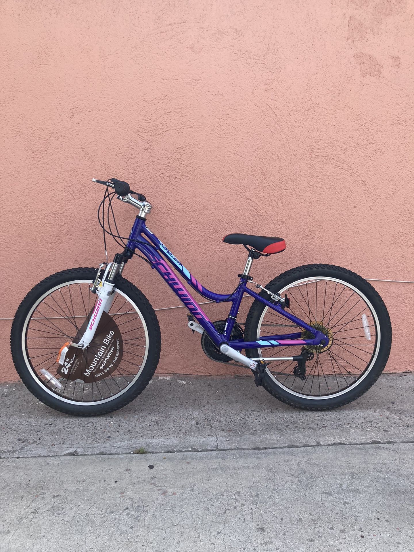 New Schwinn Ranger Mountain Bike Aluminum Frame 24 Inches Tires Ready To Ride