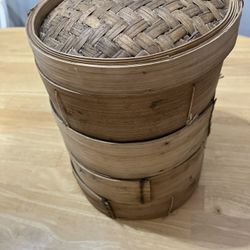 4-Tier Bamboo Steamer