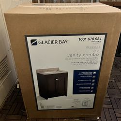 Glacier Bay 25” Bathroom Vanity Combo New In Box