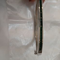 New Bracelet With Dark Green Stones 