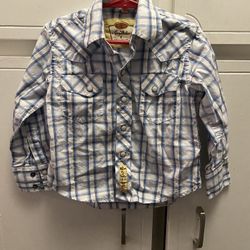 Kids XS (3-4T Western Cowboy Shirt Button Up 