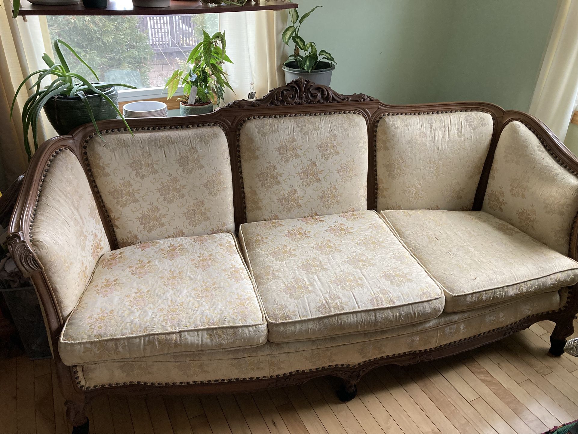 Vintage Victorian style sofa