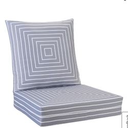 Better Homes and Gardens Infinite Squares Deep Seat Cushion Set - Grey