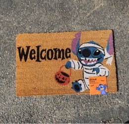 Stitch Halloween outdoor mat