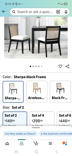 Dining room chairs