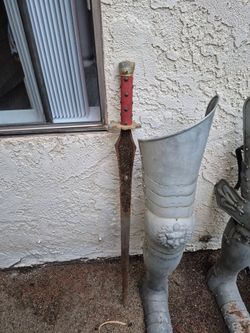 Decorative Medieval Sword with Engraved Blade