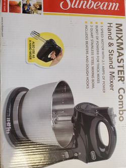 New Sunbeam Mixmaster Combo Hand And Stand Mixer New