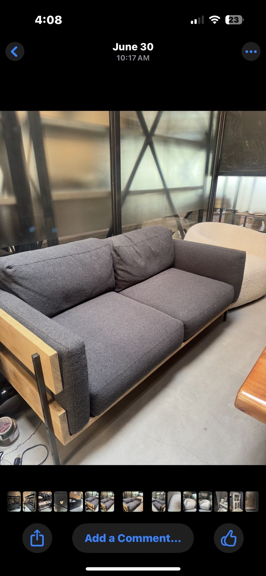 Modern industrial sofa
