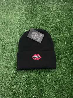 Chrome heart beanie