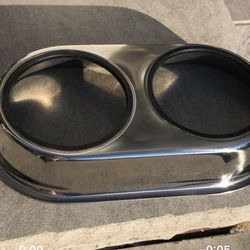 Stainless Steel Low Dog Bowl Server