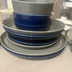 Crate And Barrel Dining Plate Set 