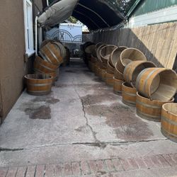 Half Wine Barrels 