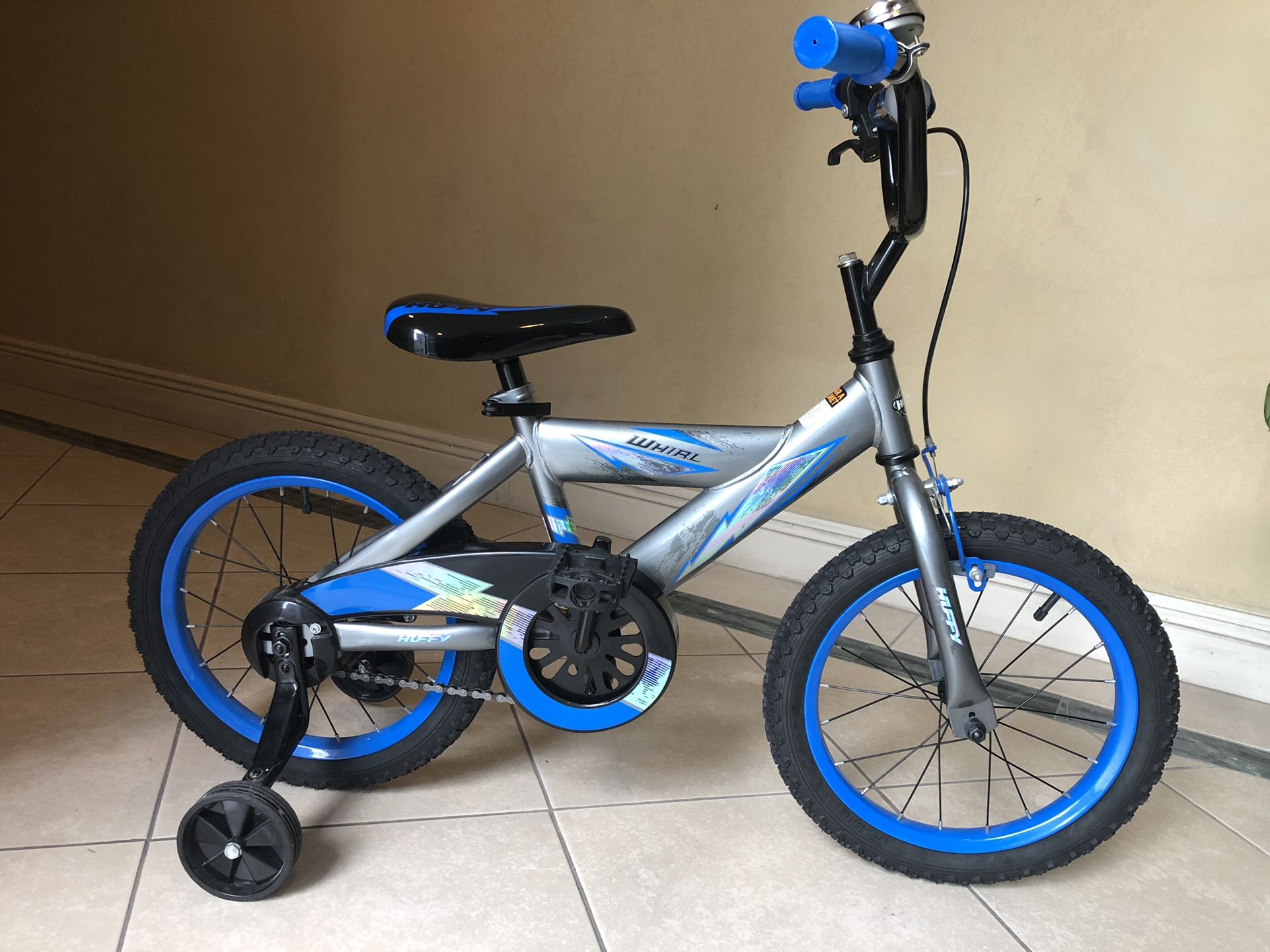 Blue Huffy 16” Whirl Kids’ Bike