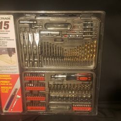 115 Piece Drill Bit Screwdriver Set