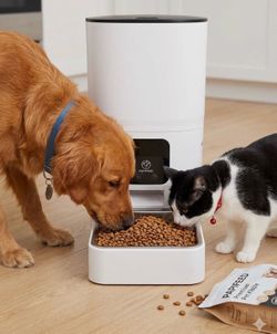 Large 6L SMART Automatic pet Feeder & Stainless Steel Bowl - WIFI , Dog & Cat