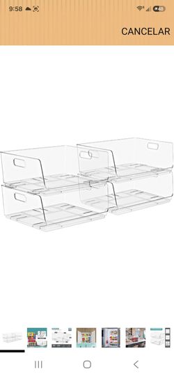 Open- front bin - 4pk