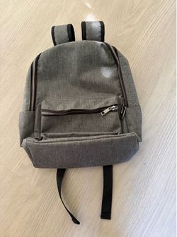 Grey backpack