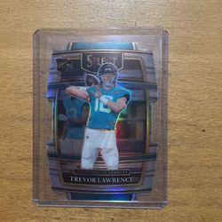 2021 SELECT TREVOR LAWRENCE SILVER DIE CUT ROOKIE CARD 