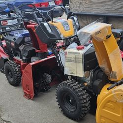 Snowblowers Available All Sizes Gas And Battery 