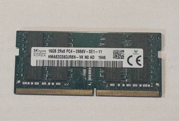 SK Hynix 16GB DDR4 - 2666V SO-DIMM laptop memory