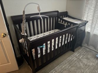 Crib and changer