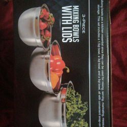 3 Piece Steel Mixing Bowls