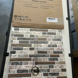 Art3d 10-Sheet Heavy-Duty Peel and Stick Backsplash, Waterproof Wall Tiles Stick on Kitchen Backsplash Living Space, Vintage Sandstone