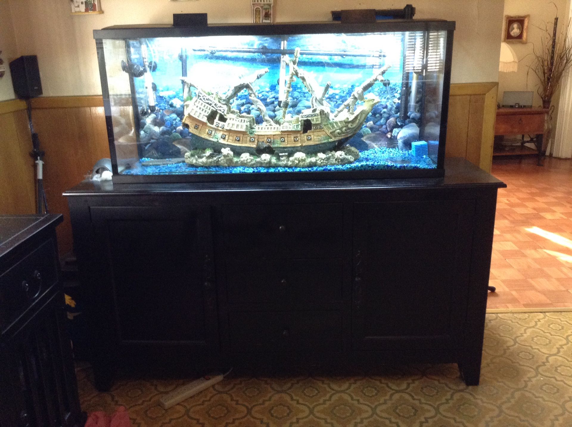 Fish tank with stands