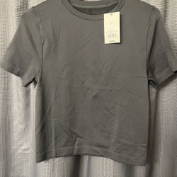 A New Day Grey Crop Top 
