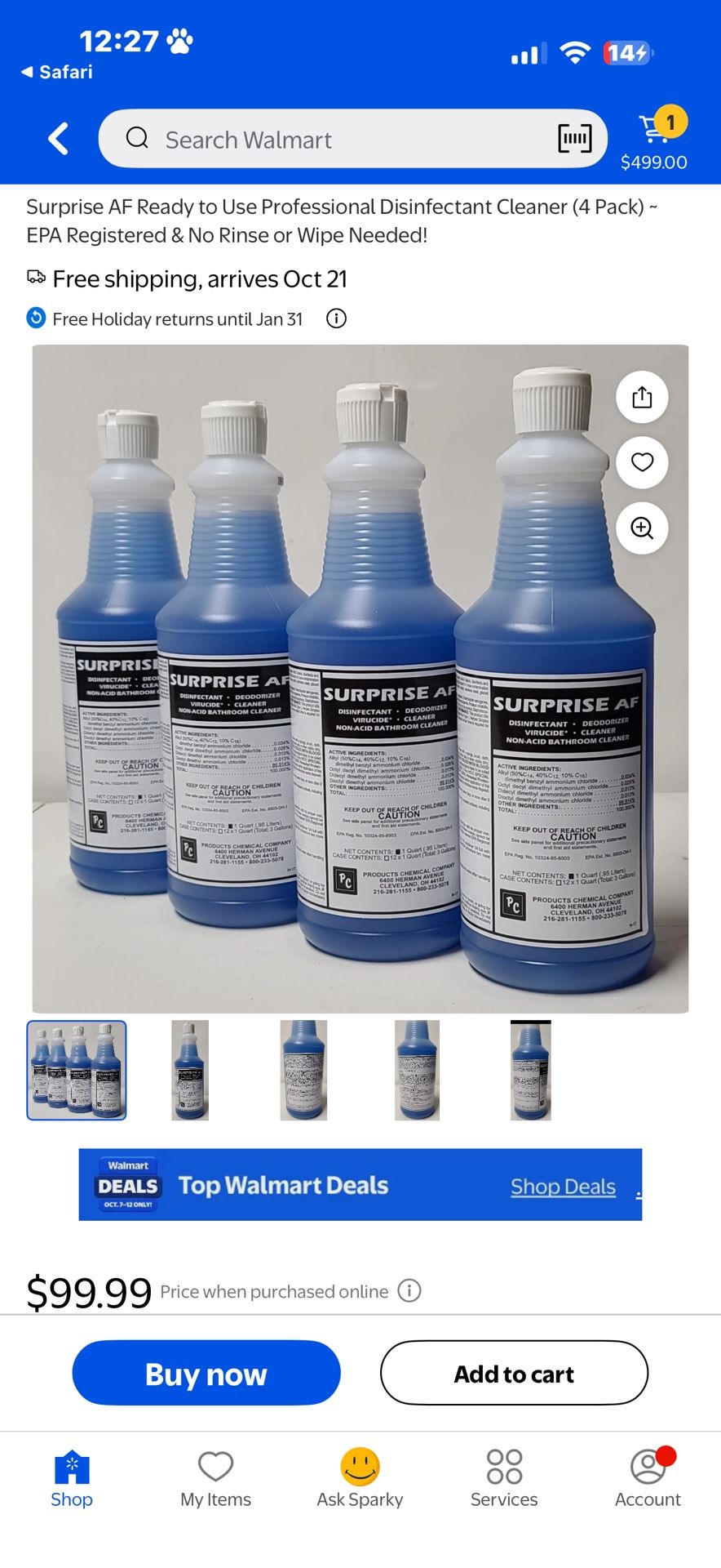 great Disinfectant/Cleaner For Mold And Mildew