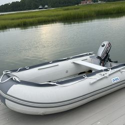 Rigiid Inflatable Boat W/ Mercury 2.5 Motor