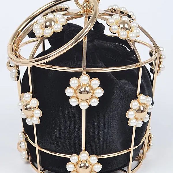 Chanel Pearl Crown Drawstring Bag